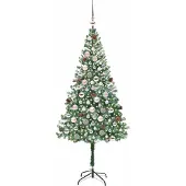 vidaXL Kunstkerstboom Groen 180 cm PVC en Staal