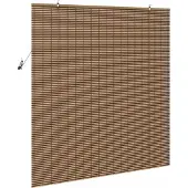 vidaXL Rolgordijn Bruin 150 x 160 cm Bamboe
