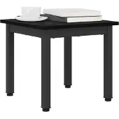 vidaXL Salontafel Zwart Eiken 40 x 40 x 36 cm Bewerkt hout
