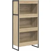 vidaXL Boekenkast 60 x 30 x 121 cm Bewerkt hout Sonoma