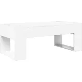 vidaXL Salontafel Wit 110 x 50 x 41 cm Bewerkt hout