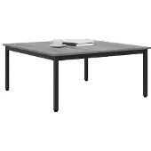 vidaXL Salontafel Grijs Sonoma 100 x 100 x 45 cm Bewerkt hout
