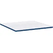 vidaXL Matras Topper 180 x 200 cm dik Jacquard stof Wit