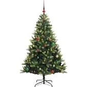 vidaXL Kunstmatige Gehingde Kerstboom 150 LEDs Groen 150 cm PVC en PE