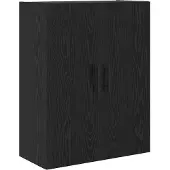 vidaXL Highboard 2 st Zwart Eiken 69,5 x 34 x 180 cm
