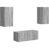 vidaXL Tv-meubelset 6 st Grijs Sonoma Bewerkt hout