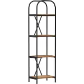 vidaXL Boekenplank 4-laags 40 x 30 x 146 cm Bewerkt hout Oudhout