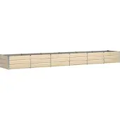 vidaXL Plantenbak Ivoor 480 x 80 x 45 cm Staal
