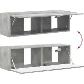 vidaXL TV-kast 5 pcs Beton Grijs