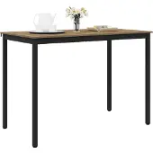 vidaXL Staande Bartafel Bewerkt hout Rechthoekig