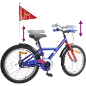 vidaXL Kinderfiets 18 Inch voor 5-7 jaar oud Donkerblauw
