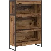 vidaXL Boekenkast 80 x 30 x 121 cm Bewerkt hout Oud Hout