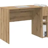 vidaXL Bureau, Artisan-eikenhout, houtvezel, 109 x 50 x 78 cm
