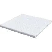 vidaXL Matras Wit 200 x 200 cm Jacquard stof