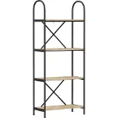 vidaXL Boekenplank 4-laags 60 x 30 x 146 cm Bewerkt hout Sonoma Eik