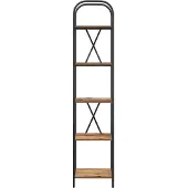 vidaXL Boekenplank 5-laags 40 x 30 x 183 cm Bewerkt hout Oudhout