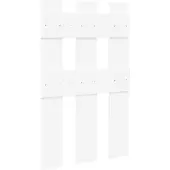 vidaXL Wandgemonteerde kapstok Muurmontage Wit 65 x 3 x 100 cm