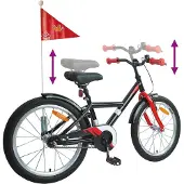 vidaXL Kinderfiets 20 Inch voor 6-11 jaar oud Zwart