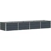 vidaXL Plantenbak Antraciet 320 x 80 x 45 cm Staal