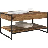vidaXL Salontafel Oud Hout 80 x 50 x 40 cm Bewerkt hout