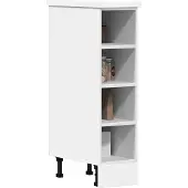 vidaXL Onderkast Riga 20x44,5x81,5 cm bewerkt hout wit