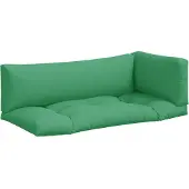 vidaXL Palletkussens 3 st stof groen