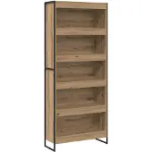 vidaXL Boekenkast 80 x 30 x 189,5 cm Bewerkt hout Ambachtelijk Eiken