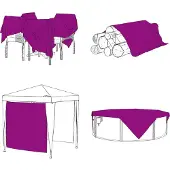 vidaXL Plantenhoes Doorzichtig 12 x 12 m PE