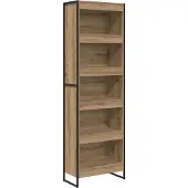 vidaXL Boekenkast 60 x 30 x 189,5 cm Bewerkt hout Ambachtelijk Eiken