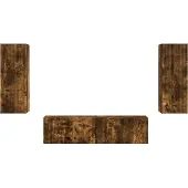 vidaXL Tv-meubelset 2 st Rook Eiken Bewerkt hout