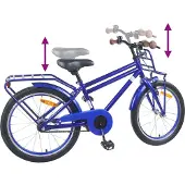vidaXL Kinderfiets 22 Inch voor 7-12 jaar oud Donkerblauw