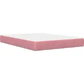vidaXL Bedframe met matras met hoofdeinde Roze 140 x 200 cm Fluweel