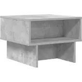 vidaXL Salontafel Beton Grijs 48 x 46 x 35 cm Bewerkt hout