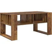 vidaXL Salontafel Oudhout 92 x 49,5 x 45 cm Bewerkt hout