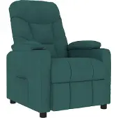 vidaXL Massagestoel stof donkergroen
