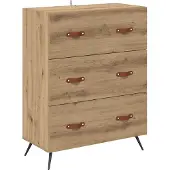 vidaXL Hoge kast met plank 2 pcs Artisan Eiken 69,5 x 34 x 180 cm