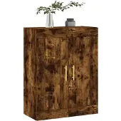vidaXL Wandkast 69,5x34x90 cm bewerkt hout gerookt eikenkleurig
