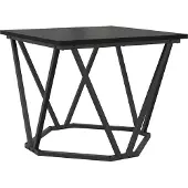 vidaXL Salontafel 3 st Zwart Eiken 50 x 50 x 40 cm
