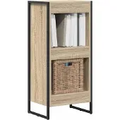 vidaXL Boekenkast 40 x 30 x 86,5 cm Bewerkt hout Sonoma