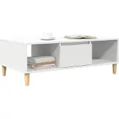 vidaXL Salontafel Wit 102 x 55 x 35 cm Bewerkt hout