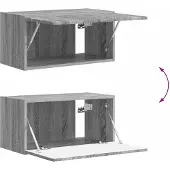 vidaXL Tv-meubelset 6 pcs Grijs Sonoma Bewerkt hout