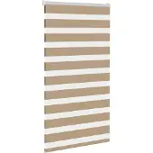 vidaXL Zebra Blind 90x100 cm stofbreedte 85,9 cm polyester zandbruin