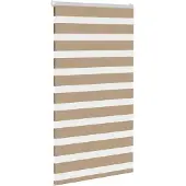 vidaXL Zebra Blind 85x150 cm stofbreedte 80,9 cm polyester zandbruin