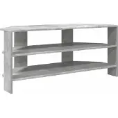 vidaXL HoekTVKabinet 102x40,5x45cm Beton Grijs Bewerkt hout