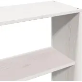 vidaXL Hoofdbord met opbergruimte 180 cm massief grenenhout wit