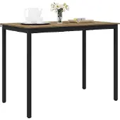 vidaXL Staande Bartafel Bewerkt hout Rechthoekig
