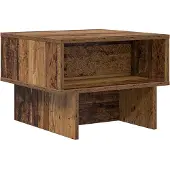 vidaXL Salontafel Oudhout 48 x 46 x 35 cm Bewerkt hout