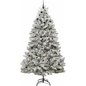 vidaXL Kunstkerstboom met 300 LED Groen en Wit 270 cm PVC en Metalen