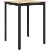 vidaXL Staande Bartafel Bewerkt hout Vierkant