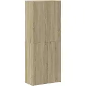 vidaXL Archiefkast 60x32x153 cm bewerkt hout sonoma eikenkleurig